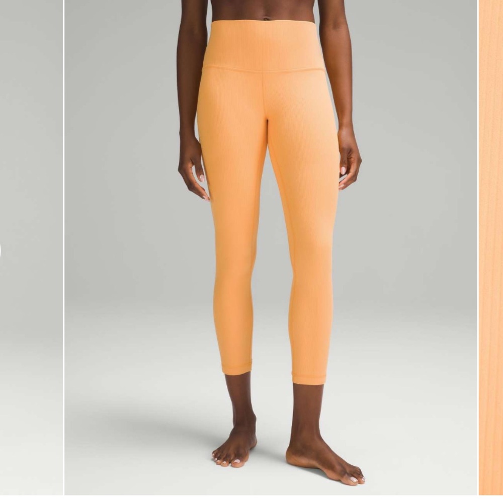 Lululemon Align Ribbed High-Rise Pant 25" - Mango Dream